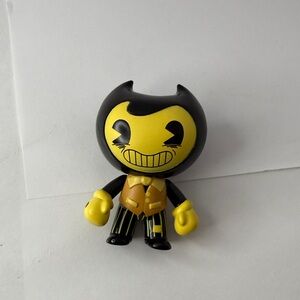 Bendy Yellow & Black Vinyl Character Toy - Kids Toys